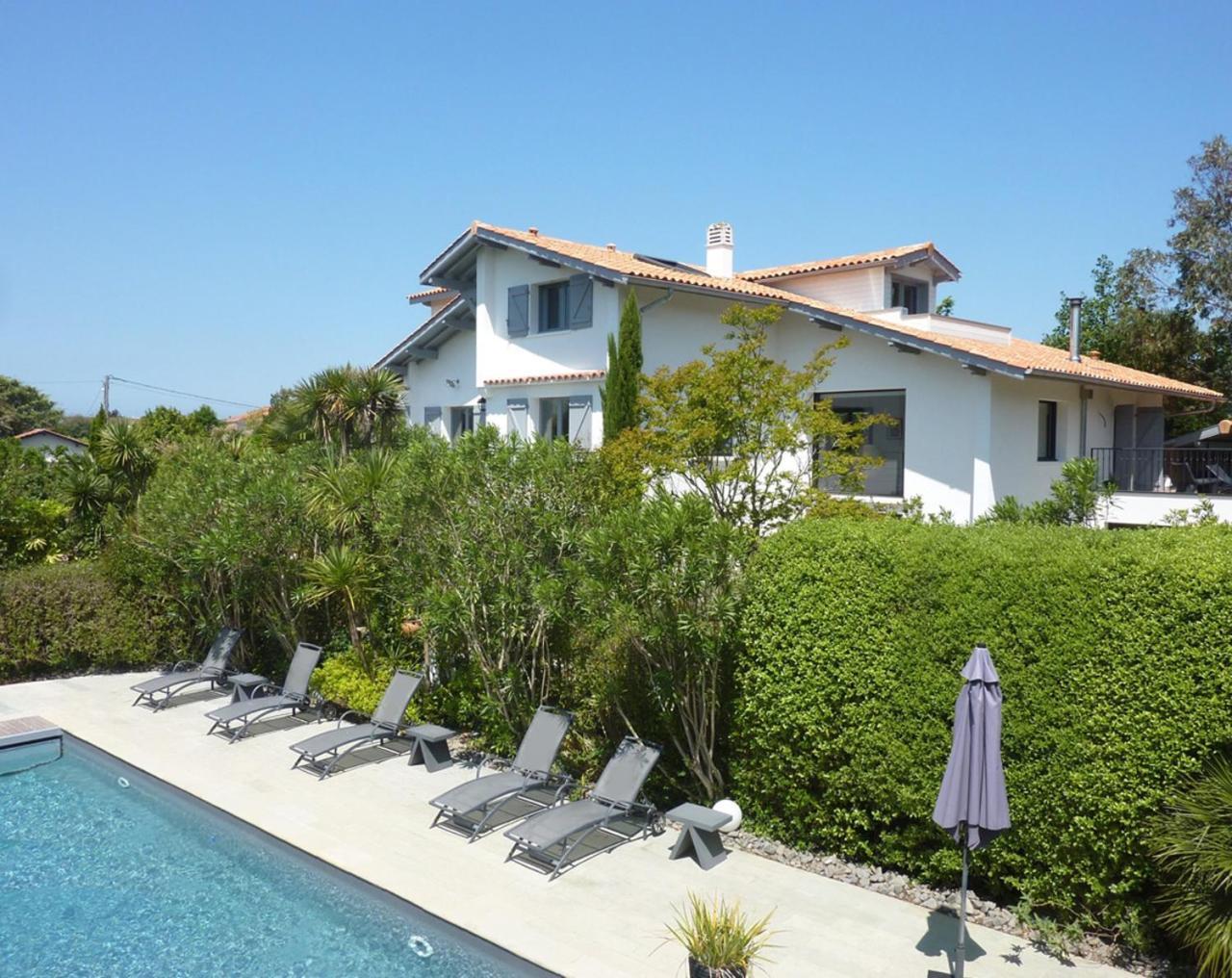 Maison Arbolateia Avec Piscine Et Spa Bidart Exteriér fotografie